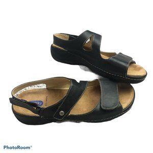 wolky sandals 9.5 to 10 womens 41 slingback black